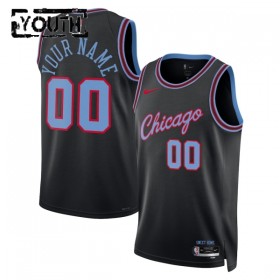 Dres Chicago Bulls Prilagođeni Nike 2025-26 City Edition Crno Swingman - Dječji